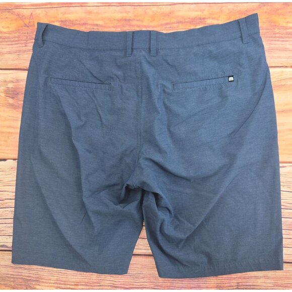 Travis Mathew Mens Hybrid Shorts Size 38 Blue Polyester Blend Lightweight - Picture 2 of 8